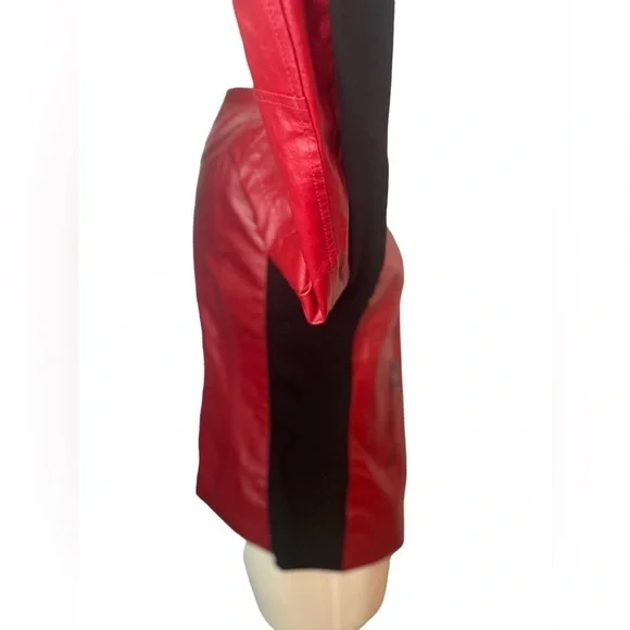Twiggy London Red Leather Jacket - Picture 4 of 12